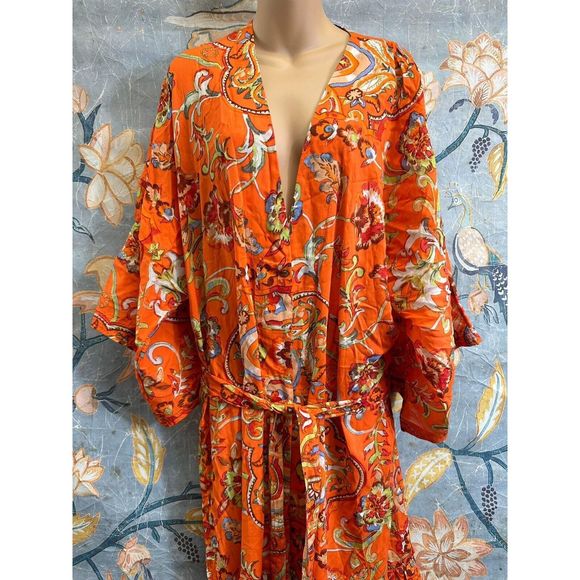 Anthropologie Boho Femme Sleep Kimono Size XS - Picture 6 of 9